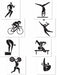 SUMMER SPORTS CUTOUT 16" (4/PK)