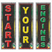 20-Inch Racing Cutouts, 3-Pack
