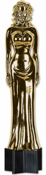 Awards Night Jointed Female Statuette Cutout