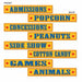 CIRCUS SIGN CUTOUTS 2 SIDED (4/PK)4"X24"