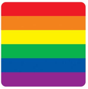 RAINBOW COASTERS 3½" (8/PKG)