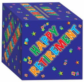 Retirement Party Card Box, 12 x 12 Inches