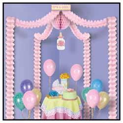 Light Pink Baby Shower Party Canopy