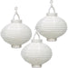 LIGHT UP PAPER LANTERN WHITE 3/PK