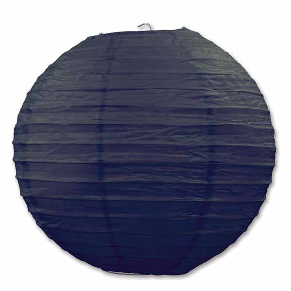 PAPER LANTERNS 9½" " (3/PKG) BLACK