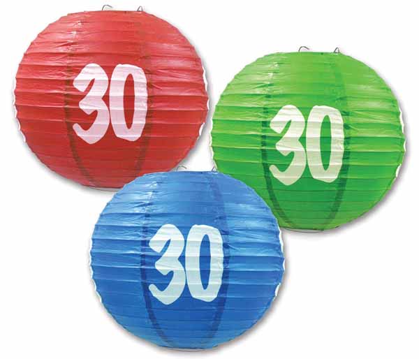 30 PAPER LANTERNS