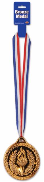 4-Inch Bronze Medal with 30-Inch Ribbon