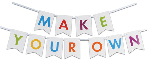 Multicolor Letter Streamer Kit with 60 Pennants