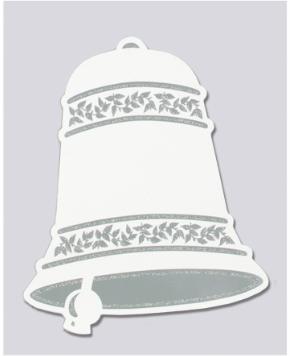 16-Inch White Bell Cutout Decoration
