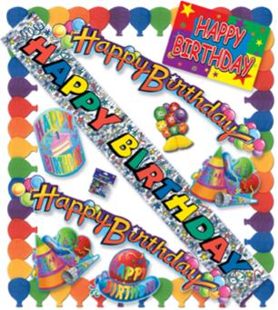 Birthday Party Decoration Kit, 11 Pieces