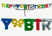 Multicolor Happy Birthday Streamer, 5 ft