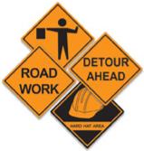 16-Inch Construction Sign Cutouts, 4-Pack