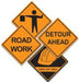 16-Inch Construction Sign Cutouts, 4-Pack
