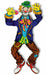 52-Inch Jointed Hobo Clown Decoration, 1 Count