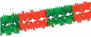 Red & Green Tissue Pageant Garland, 14.5 ft