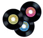 9-Inch Plastic Record Decorations, 3-Pack
