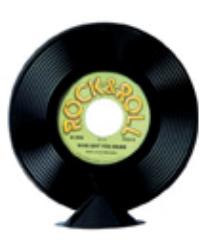9-Inch Plastic Record Centerpiece