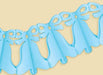 Light Blue Bell Garland, 12 ft