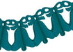 Teal Bell Garland, 12 ft