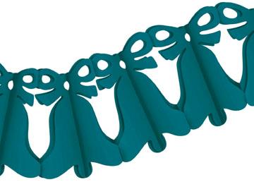 Teal Bell Garland, 12 ft