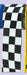 Black and White Checkered Flag Crepe Streamer, 30 ft