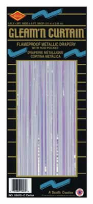 Opal Metallic Curtain, 8 ft x 3 ft
