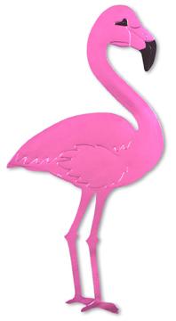 22-Inch Foil Flamingo Silhouette Decoration