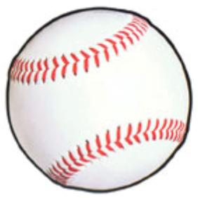 13.5-Inch Baseball Cutout