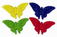 17-Inch Assorted Plastic Butterfly Decorations, 4-Pack