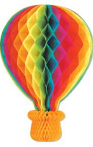 13.5-Inch Art-Tissue Hot Air Balloon Decoration