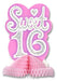 Sweet Sixteen Birthday Centerpiece, 9.5 Inches