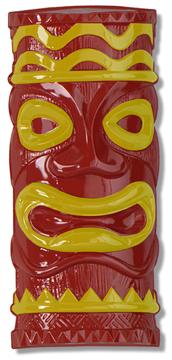 23-Inch Brown Plastic Tiki Decoration