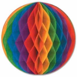 12-Inch Rainbow Tissue Ball Decoration