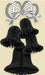 20-Inch Black Bell Cluster Decoration