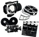 Black & White Movie Set Cutouts, 4 Pack