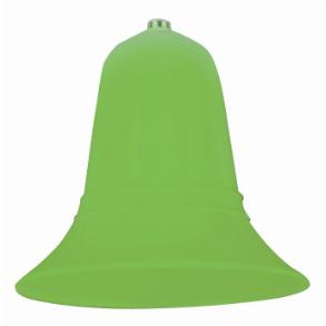 10-Inch Green Plastic Bell Decoration