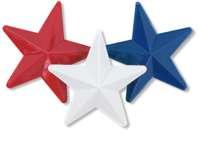 13-Inch Red Plastic Star Decoration