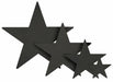 Black Foil Star Decoration, 9 Inch