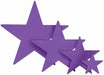 Purple Foil Star Decoration, 5 Inch