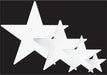 5-Inch White Foil Star Decoration