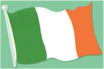 18-Inch Irish Flag Cutout