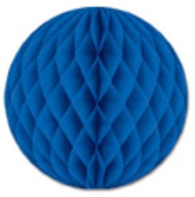 Blue Art-Tissue Ball Decoration, 12 Inch