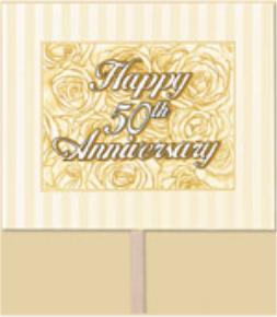 50th Anniversary Yard Sign