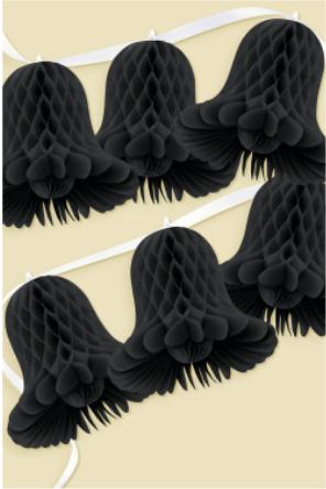 24' BELL STREAMER BLACK 1/PKG
