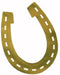 17-Inch Gold Foil Horseshoe Silhouette Decoration