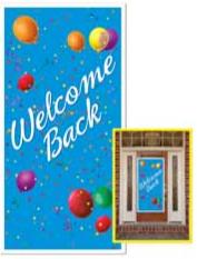 Welcome Back Door Cover, 1 Pack