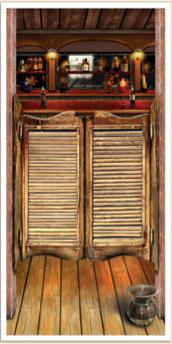 Western Saloon Door Cover, 30 x 60 Inches