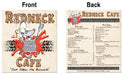 Road Kill Menu Cutout, 10.5 x 12 Inches