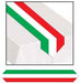 Printed Red, White & Green Table Runner