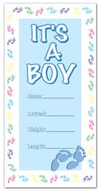 It's a Boy Door Cover